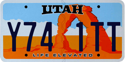 UT license plate Y741TT