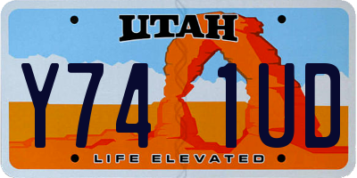 UT license plate Y741UD