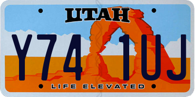 UT license plate Y741UJ