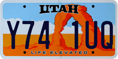 UT license plate Y741UQ