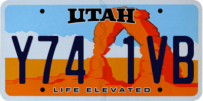 UT license plate Y741VB