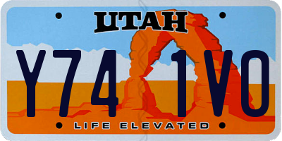 UT license plate Y741VO