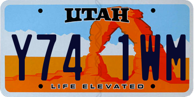 UT license plate Y741WM