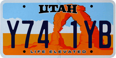 UT license plate Y741YB