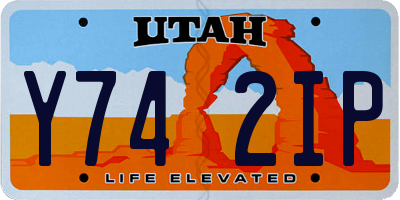 UT license plate Y742IP