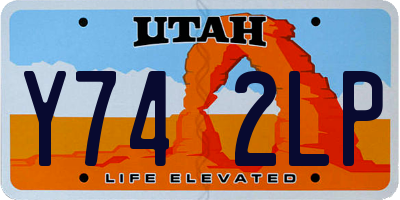 UT license plate Y742LP