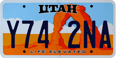 UT license plate Y742NA