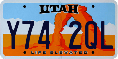 UT license plate Y742QL