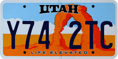 UT license plate Y742TC