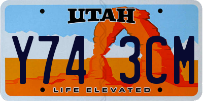 UT license plate Y743CM