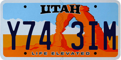 UT license plate Y743IM
