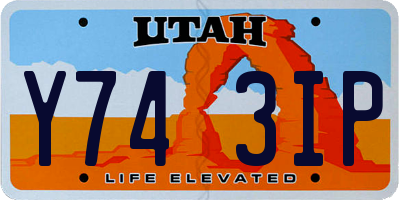 UT license plate Y743IP