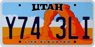UT license plate Y743LI