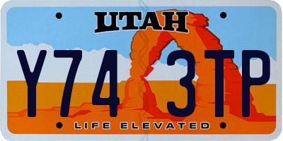 UT license plate Y743TP