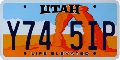 UT license plate Y745IP