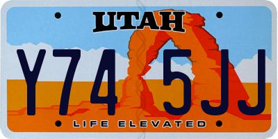 UT license plate Y745JJ