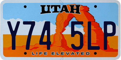 UT license plate Y745LP