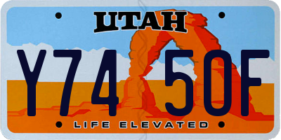 UT license plate Y745OF