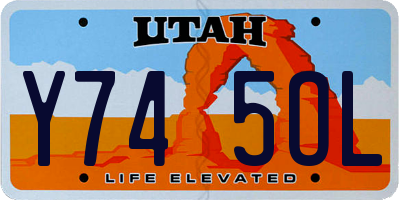 UT license plate Y745OL