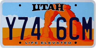 UT license plate Y746CM