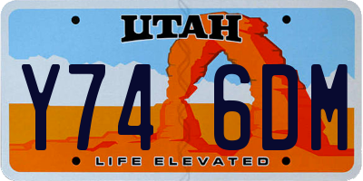 UT license plate Y746DM