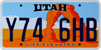 UT license plate Y746HB