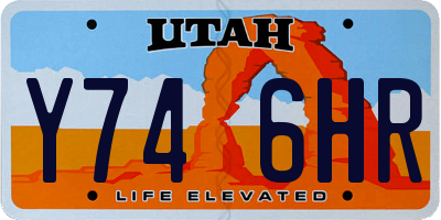 UT license plate Y746HR