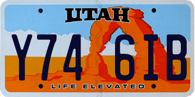 UT license plate Y746IB