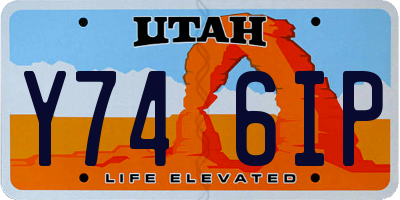 UT license plate Y746IP