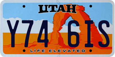 UT license plate Y746IS