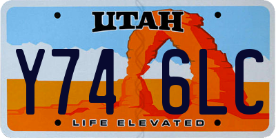 UT license plate Y746LC