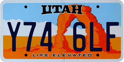 UT license plate Y746LF