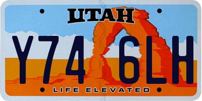 UT license plate Y746LH