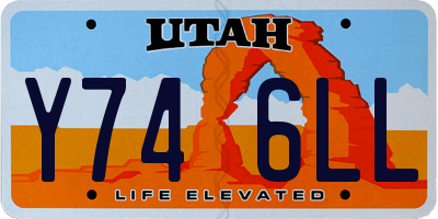 UT license plate Y746LL