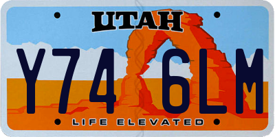 UT license plate Y746LM