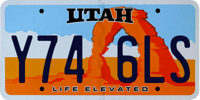 UT license plate Y746LS