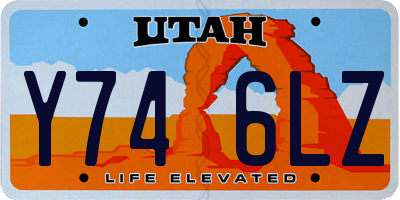 UT license plate Y746LZ