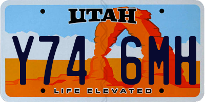 UT license plate Y746MH