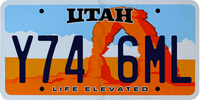 UT license plate Y746ML