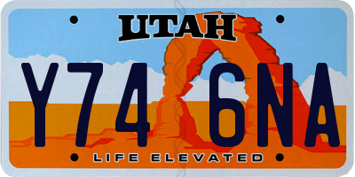 UT license plate Y746NA