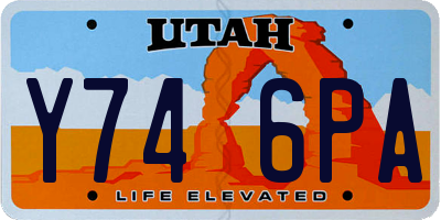 UT license plate Y746PA