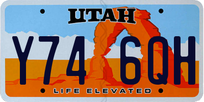 UT license plate Y746QH