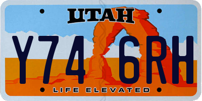 UT license plate Y746RH