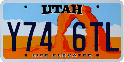 UT license plate Y746TL