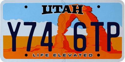 UT license plate Y746TP