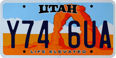 UT license plate Y746UA