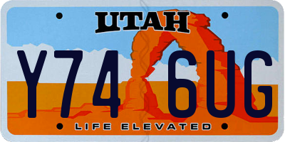 UT license plate Y746UG