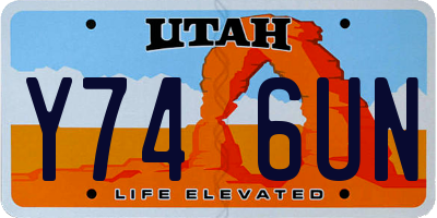 UT license plate Y746UN