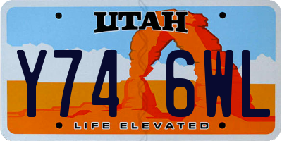 UT license plate Y746WL
