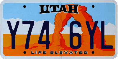 UT license plate Y746YL